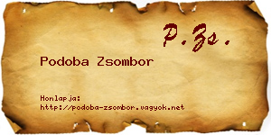 Podoba Zsombor névjegykártya